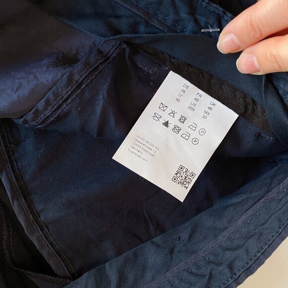 Hugo BOSS Women’s Chino Pants Regular Fit Front Pleats Trousers Sz 30R US - Picture 3 of 8